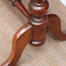 Load image into Gallery viewer, English Pine Chess Table with Hand-Painted Chessboard Top and Turned Legs. B13044
