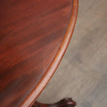 Load image into Gallery viewer, Antique English Fold Over Card Table or Pedestal Hall / Lamp Table. B12243