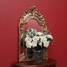 Load image into Gallery viewer, French Wall Hanging Mirror with a Heavily Ornate Gilt Frame. B12000