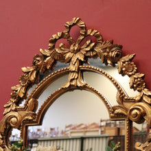 Load image into Gallery viewer, French Wall Hanging Mirror with a Heavily Ornate Gilt Frame. B12000