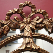 Load image into Gallery viewer, French Wall Hanging Mirror with a Heavily Ornate Gilt Frame. B12000