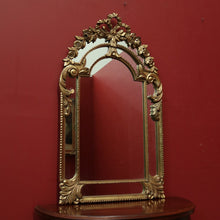 Load image into Gallery viewer, French Wall Hanging Mirror with a Heavily Ornate Gilt Frame. B12000