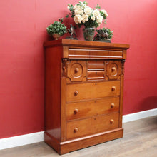 Load image into Gallery viewer, Antique Australian Cedar Chest of Eight Drawers with Original Mother of Pearl Handles. B13043