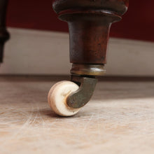 Load image into Gallery viewer, Antique English Mahogany Servery or Dumb Waiter with Turned Legs and Castors. B12651