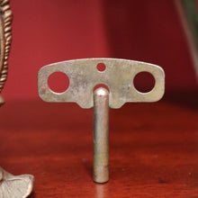 Load image into Gallery viewer, x SOLD French Boulle Clock, with Gilt Brass Detail, Walnut Case with Floral Marquetry, Glass Door. B12102