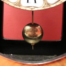 Load image into Gallery viewer, x SOLD French Boulle Clock, with Gilt Brass Detail, Walnut Case with Floral Marquetry, Glass Door. B12102