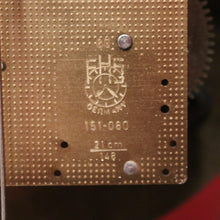 Load image into Gallery viewer, x SOLD French Boulle Clock, with Gilt Brass Detail, Walnut Case with Floral Marquetry, Glass Door. B12102