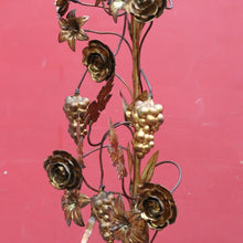 Load image into Gallery viewer, Antique French Gilt Brass Ecclesiastical Altar Ornament with Wheat Grapes and Cross. B12398