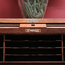 Load image into Gallery viewer, x SOLD Antique Cutler Desk, Cutler Roll Top Desk, Office Desk, Railway Tambour Roll Top. B11789