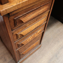 Load image into Gallery viewer, x SOLD Antique Cutler Desk, Cutler Roll Top Desk, Office Desk, Railway Tambour Roll Top. B11789