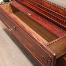 Load image into Gallery viewer, x SOLD Antique French Walnut and Mirror Linen Press or Hall Cabinet with Mirror Door. B12238