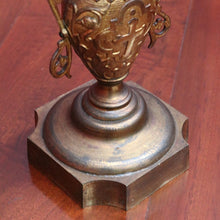 Load image into Gallery viewer, Antique French Gilt Brass Ecclesiastical Altar Ornament with Wheat Grapes and Cross. B12398