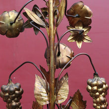 Load image into Gallery viewer, Antique French Gilt Brass Ecclesiastical Altar Ornament with Wheat Grapes and Cross. B12398