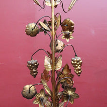 Load image into Gallery viewer, Antique French Gilt Brass Ecclesiastical Altar Ornament with Wheat Grapes and Cross. B12398