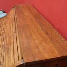 Load image into Gallery viewer, x SOLD Antique Cutler Desk, Cutler Roll Top Desk, Office Desk, Railway Tambour Roll Top. B11789