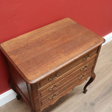 Load image into Gallery viewer, x SOLD Antique French Sewing Cabinet, French Oak Bedside Cabinet, 2 Drawer Lamp Table B10690