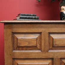 Load image into Gallery viewer, x SOLD Antique French Coffer, Oak Trunk Blanket Box. Chest of Drawers Trunk Linen Chest. B10190