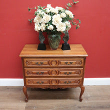 Load image into Gallery viewer, x SOLD French Chest of Drawers, Vintage French Oak 3 Drawer Chest Hall Cabinet Cupboard B10933