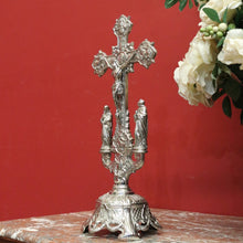 Load image into Gallery viewer, x SOLD Antique French Church, Free Standing Crucifix, Jesus on Cross Large Cross Christ B11029