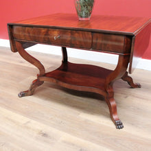 Load image into Gallery viewer, x SOLD Antique English Centre Table, Large Lamp or Side Table, Cushion Drawer Desk B10740
