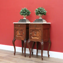 Load image into Gallery viewer, x SOLD Pair of French Antique Bedside Tables, Bedside Cabinets, Lamp Tables Side Tables B10565