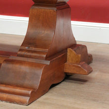 Load image into Gallery viewer, x SOLD Antique French Oak Dining Table or Twin Pedestal Kitchen Table, Stretcher Base. B11268