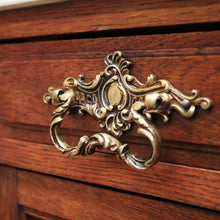 Load image into Gallery viewer, x SOLD Pair of Antique French Oak and Marble Top, Bedside Cabinet Bedsides Lamp Tables B11214