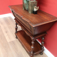 Load image into Gallery viewer, x SOLD Vintage French Oak Drop/Fall Front Kneading Trough Hallway Table Cabinet Stand B10703