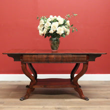 Load image into Gallery viewer, x SOLD Antique English Centre Table, Large Lamp or Side Table, Cushion Drawer Desk B10740