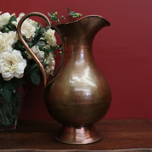Load image into Gallery viewer, x SOLD Antique French Copper Jug, Water pitcher, Water Bucket, Flower Holder or Vase B10626