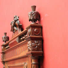 Load image into Gallery viewer, x SOLD Antique French Walnut Single Bed Head Single Bed Headboard with Thistle Finials B10457