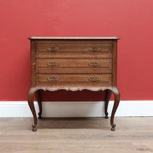Load image into Gallery viewer, x SOLD Antique French Sewing Cabinet, French Oak Bedside Cabinet, 2 Drawer Lamp Table B10690