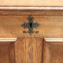 Load image into Gallery viewer, x SOLD Vintage French Trunk Coffer Coffee Table, Chest. Wrought Iron Handle Blanket Box B10642