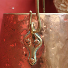 Load image into Gallery viewer, x SOLD Antique French Brass Copper Ice Bucket, Coal Scuttle Pot Planter Umbrella Holder B10735