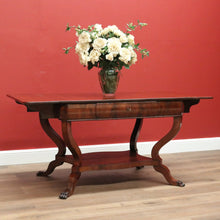 Load image into Gallery viewer, x SOLD Antique English Centre Table, Large Lamp or Side Table, Cushion Drawer Desk B10740