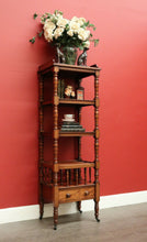 Load image into Gallery viewer, x SOLD Antique English Walnut Music Canterbury Open Bookcase Combination Display Stand. B9449