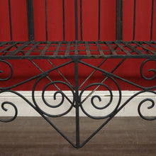 Load image into Gallery viewer, x SOLD Vintage French Wrought Iron Garden Chair, Seat Bench Chair Verandah Armchair. B10395