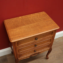 Load image into Gallery viewer, x SOLD Vintage French Chest of Drawers, Lamp Table or French Oak Bedside Table Chest B10952
