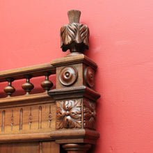 Load image into Gallery viewer, x SOLD Antique French Walnut Single Bed Head Single Bed Headboard with Thistle Finials B10457