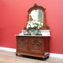 Load image into Gallery viewer, x SOLD Antique French Dressing Table, French Walnut Hall Cabinet, Entry Foyer Cupboard B10842