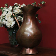Load image into Gallery viewer, x SOLD Antique French Copper Jug, Water pitcher, Water Bucket, Flower Holder or Vase B10626