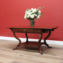 Load image into Gallery viewer, x SOLD Antique English Centre Table, Large Lamp or Side Table, Cushion Drawer Desk B10740