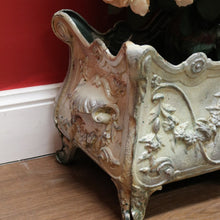 Load image into Gallery viewer, x SOLD Antique French Jardinière, Shell Handle Pot Plant, Pot Planter Garden Pot Holder B11127