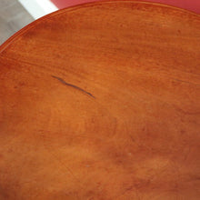 Load image into Gallery viewer, x SOLD Antique English Walnut Wine Table, Antique Circular Lamp or Pedestal Side Table. B9742