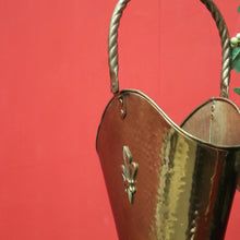 Load image into Gallery viewer, x SOLD Antique Brass Umbrella Holder with Fleur de Lis, Walking Stick Holder or Display. B10134