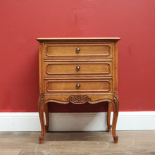 Load image into Gallery viewer, x SOLD Vintage French Chest of Drawers, Lamp Table or French Oak Bedside Table Chest B10952