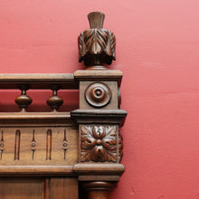 Load image into Gallery viewer, x SOLD Antique French Walnut Single Bed Head Single Bed Headboard with Thistle Finials B10457