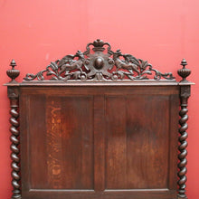 Load image into Gallery viewer, x SOLD Antique French Queen Bed, Carved Oak French Bed, incl. Head, Foot, Rails, Slats B11164
