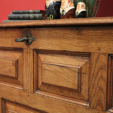 Load image into Gallery viewer, x SOLD Antique French Coffer, Oak Trunk Blanket Box. Chest of Drawers Trunk Linen Chest. B10190