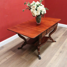 Load image into Gallery viewer, x SOLD Antique English Centre Table, Large Lamp or Side Table, Cushion Drawer Desk B10740